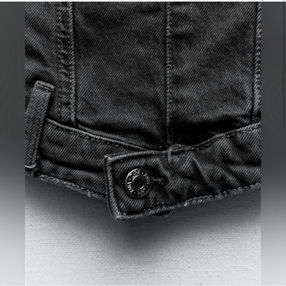 Zara CORSET STYLE DENIM TOP TRF - Picture 7 of 8